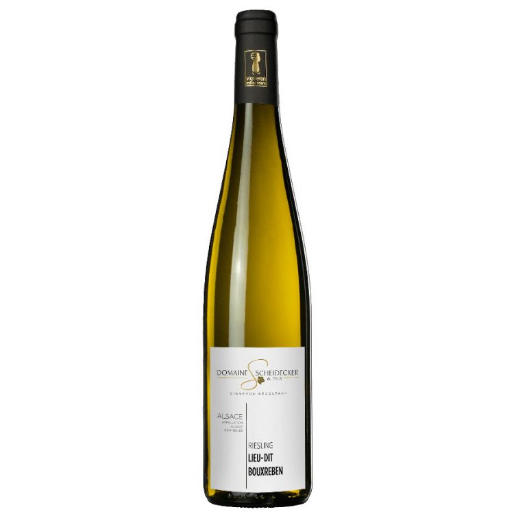 vin d'Alsace domaine Scheidecker riesling lieu dit bouxreben blanc 2018